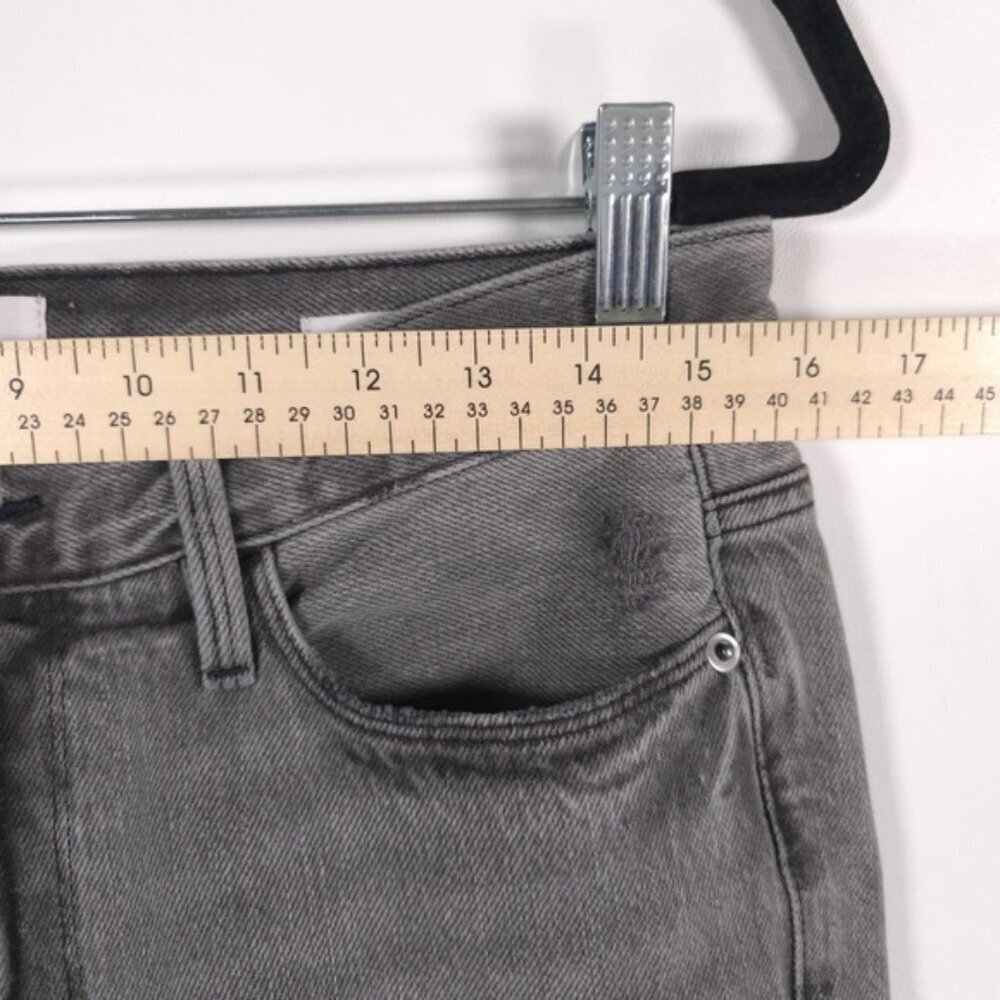 NWT FRAME LE GARÇON CROP Mid Rise Straight Fit Distressed Monsoon Jeans Size 25 - Picture 8 of 16